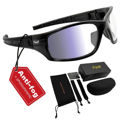 Eaglens.54 Shooting Glasses Photochromic Anti-fog Definition Lenses, ANSI Z87.1 Certified Tactical Airsoft Safety Glasses for Men Women