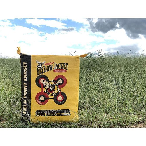 Morrell Yellow Jacket Stinger, Field Point Archery Target with 2 Shooting Sides & 10 Bullseyes - Portable Backyard Hunting Practice Bag with E-Z Tote Carrying Handle & Easy Arrow Removal