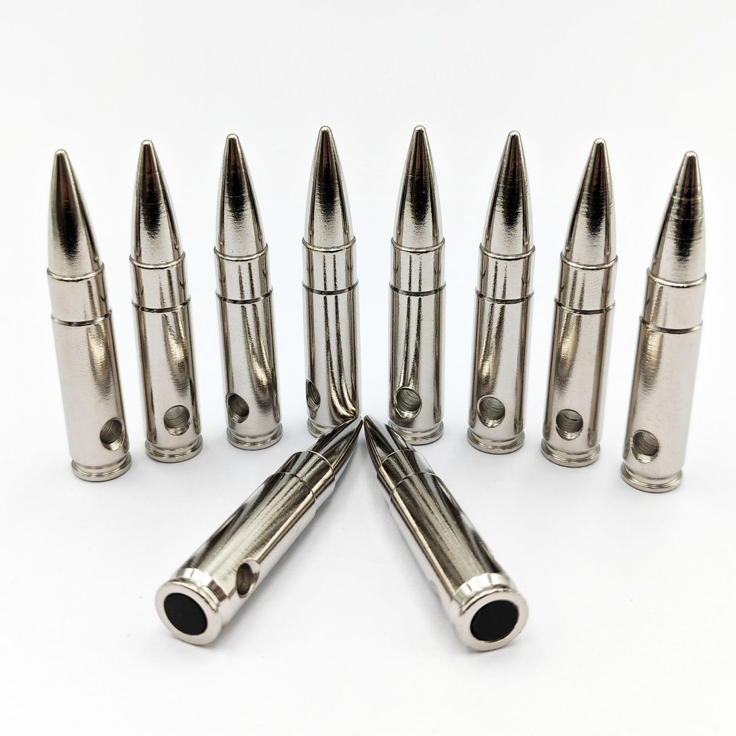 Bayattoo 300 AAC BLK Steel Safety Practice Rounds Action Trainer Dummy Round Dry Fire Training Snap Caps (10pk)