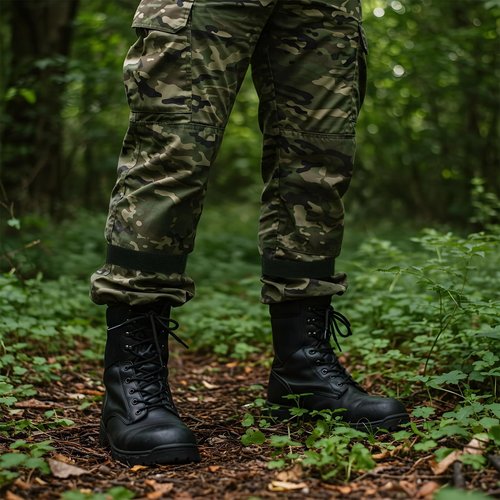 8 PCS Boot Blouser Military, Black Elastic Boot Straps for Cowboy Boots Ankle Strap Boot Bands Boot Snake Bootstraps Adjustable Blousing Straps with Hook and Loop for Hunting Gardening Hiking Cycling