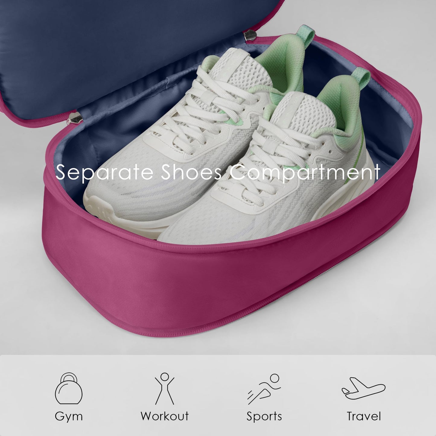 Uselike Gym Backpack for Women Men, Lightweight Gym Bag with Shoe Compartment, Waterproof Workout Backpack with Wet Pocket
