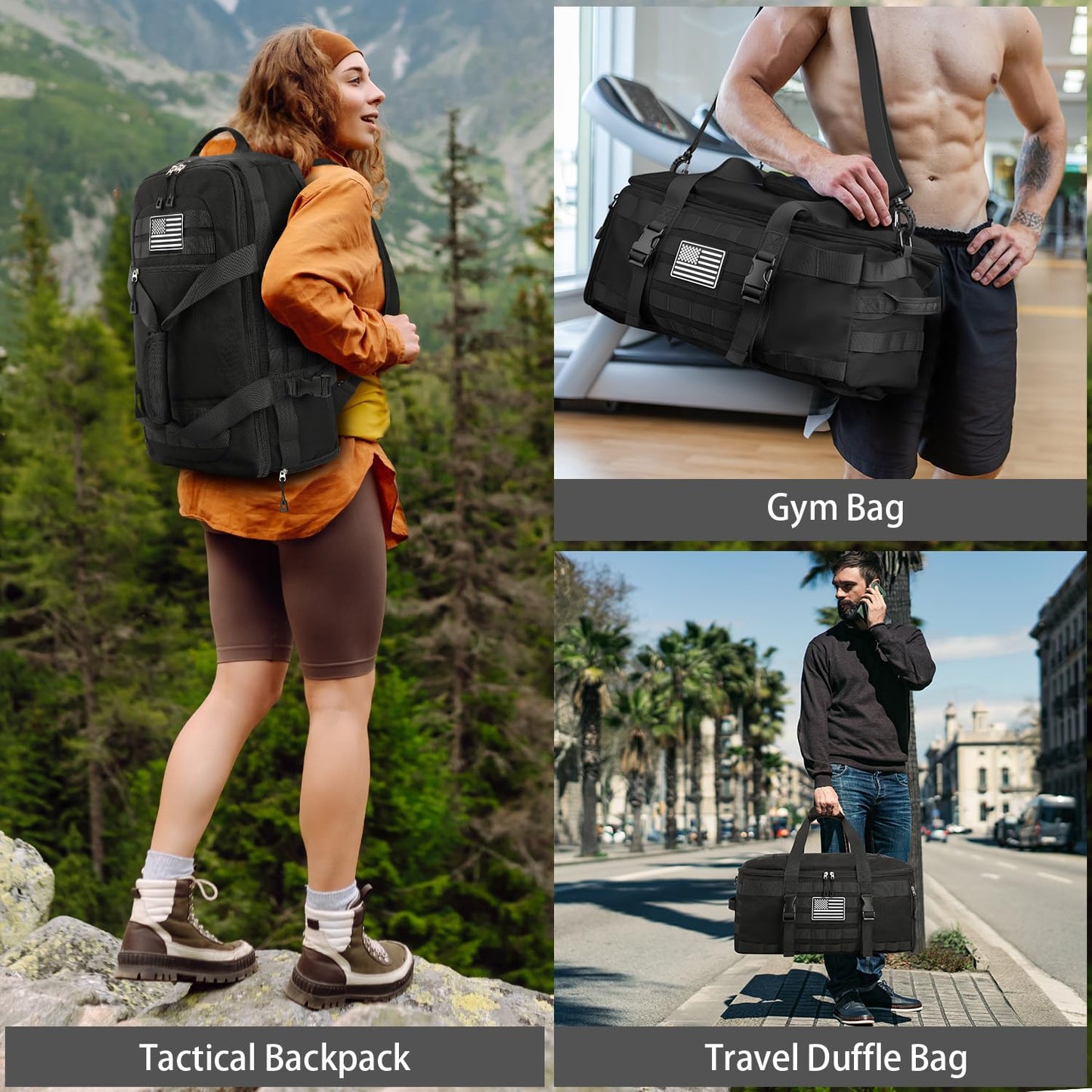 Gym Bags for Men Women, Carry On Luggage 22x14x9 Airline Approved