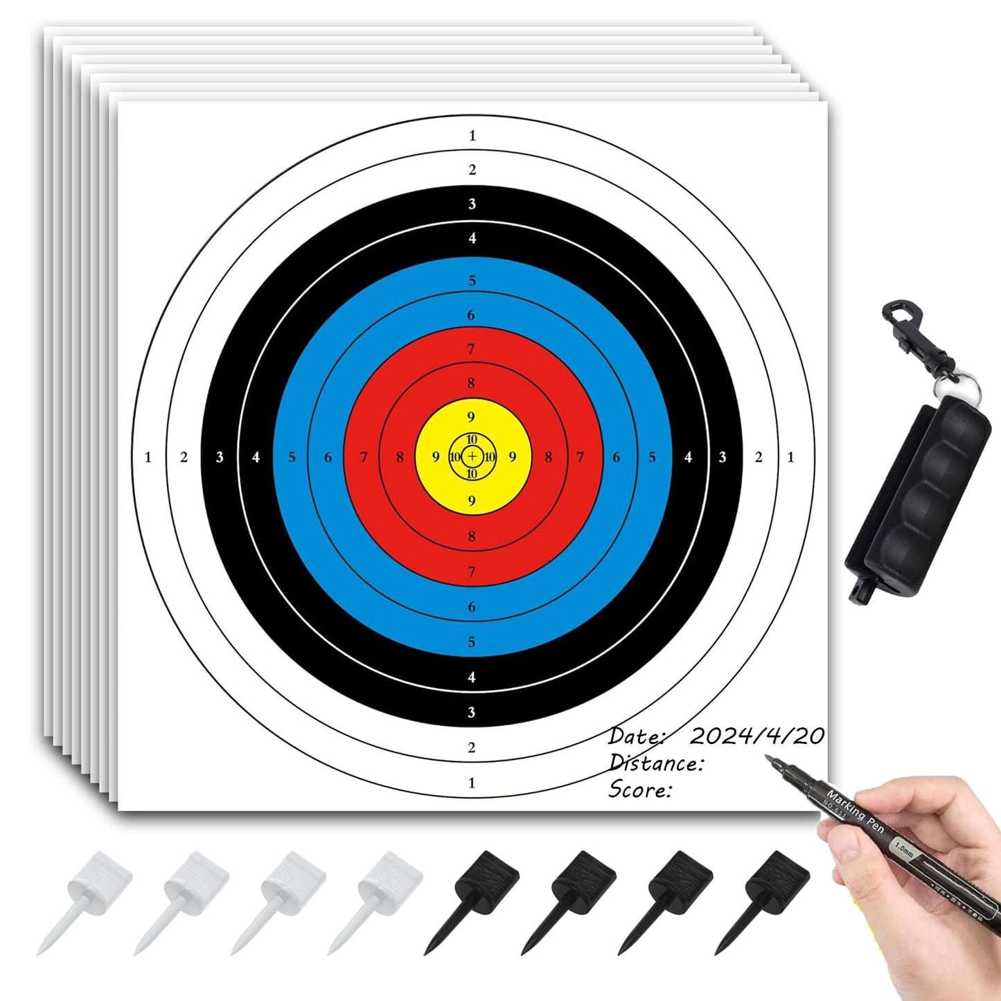 50 pcs Archery Targets, Archery Target, Bow and Arrow Target, Archery Targets for Backyard, Crossbow Target, Bow