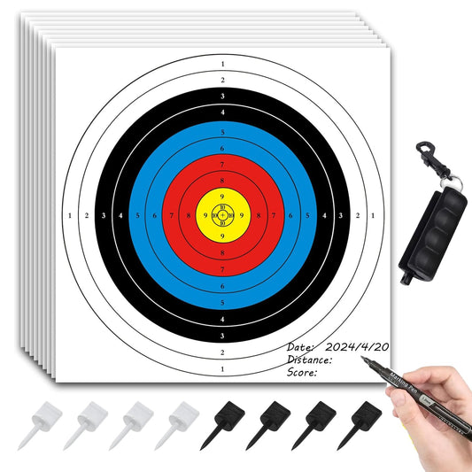 50 pcs Archery Targets, Archery Target, Bow and Arrow Target, Archery Targets for Backyard, Crossbow Target, Bow