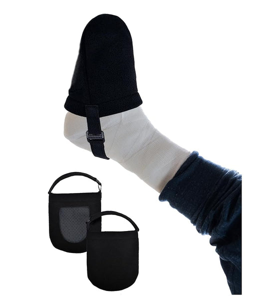 1 Pcs Cast Sock Cover for Foot - Black, Breathable Non-Slip Toe Cover