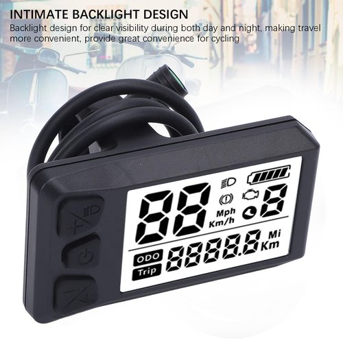 Universal Electric Cycle LCD Display Conversion Kit Control Panel with ABS Material 24 to 52V Voltage for 01 02 HD Lightweight Easy to Operate