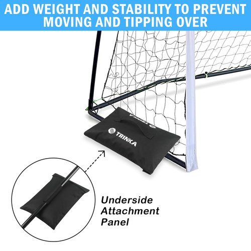 4PCS Sports Net Sandbags, All Sport Sandbags, Weighted Anchors for Baseball Nets, Soccer Goals, Golf Nets, Football Nets, Hockey Nets and More, Black
