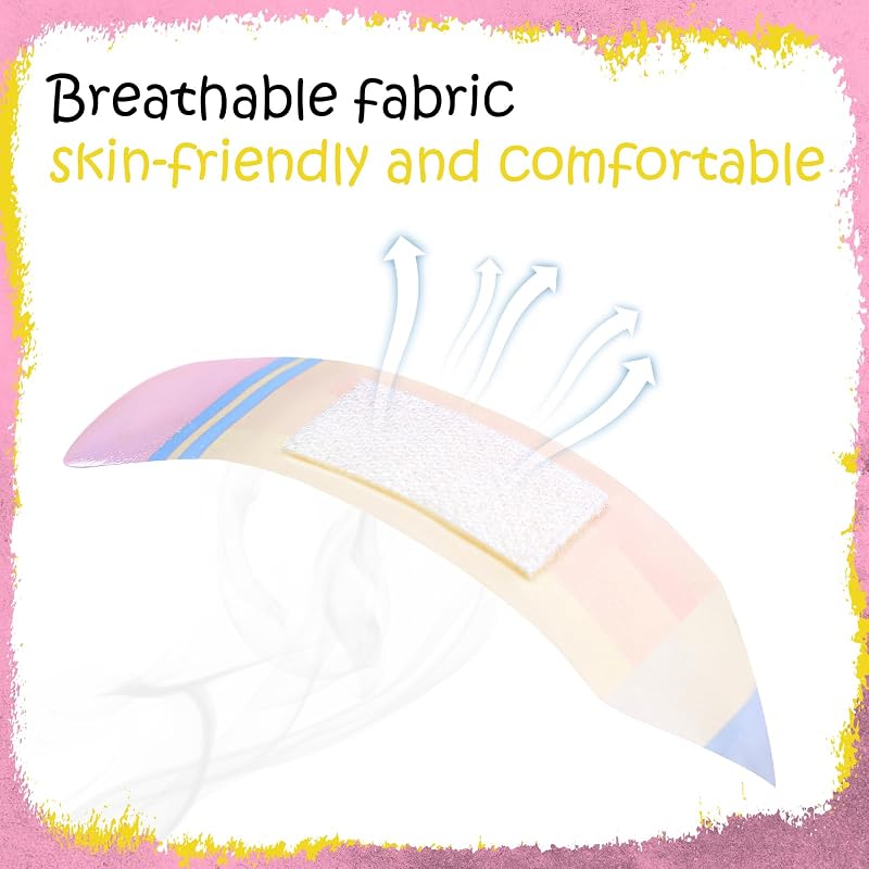 Pencil Design Adhesive Bandages - 120 Pack for Kids, Classroom Gift