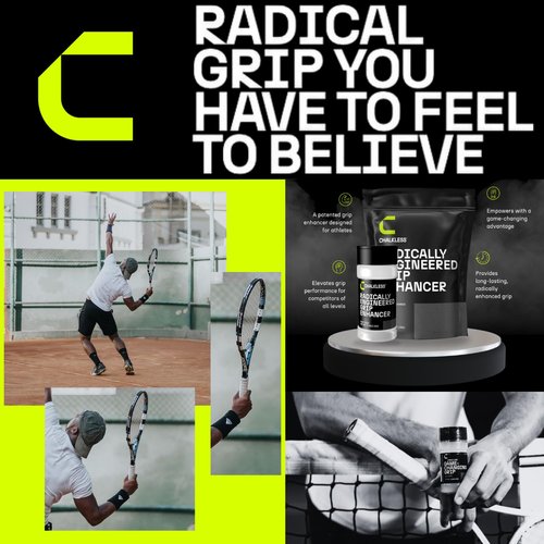Chalkless Grip Enhancer, Less Mess Non Toxic Replacement for Liquid Chalk, Grip Solution for Weightlifting, Gaming, Tennis, Golf, Engineered to Improve Grip for Longer (8 Gram)
