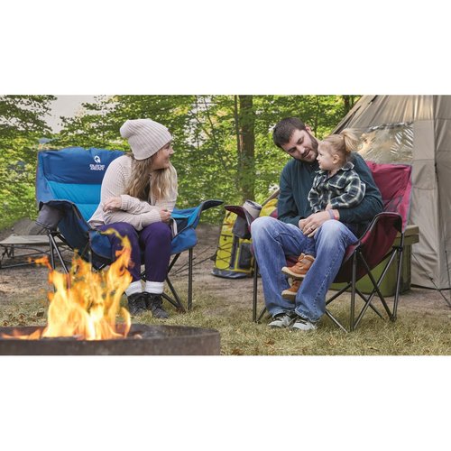 Guide Gear Oversized Extra Large Padded Camping Chair, Portable, Folding, Large Camp Lounge Beach Chairs for Outdoor, Adults, Men and Women, Heavy-Duty 400 Pound Capacity, with Cup Holder Green