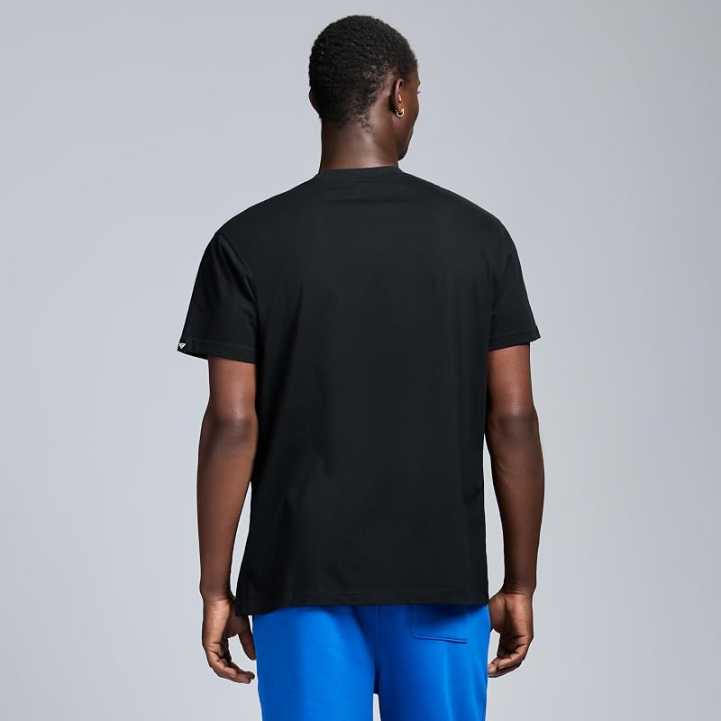 Game 7 NBA Men's Short Sleeve Oversized Heavyweight Cotton T‑Shirt - Philadelphia 76ers Black XXL