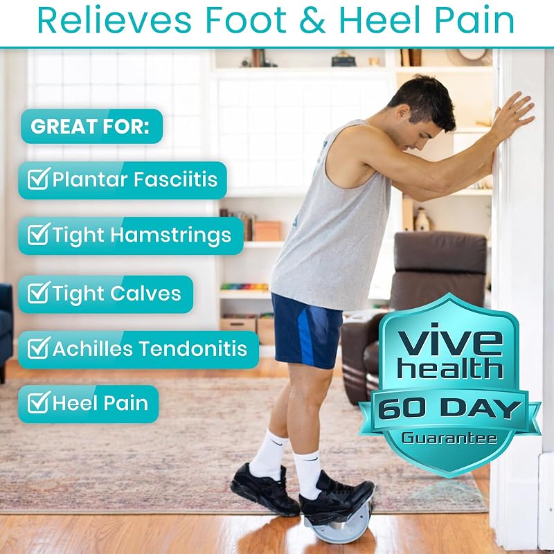 Vive Foot Rocker Calf Stretcher for Achilles Tendinitis and Heel Pain
