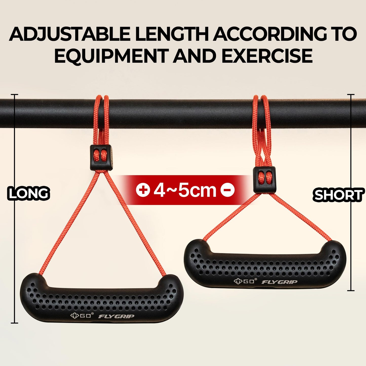 GD Fly Grip Pull Up Handles LAT Pull Down Attachments Nuetral Grip Cable