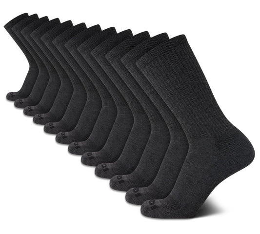 AND1 Mens Crew Socks 12 Pack Cushioned Athletic Socks