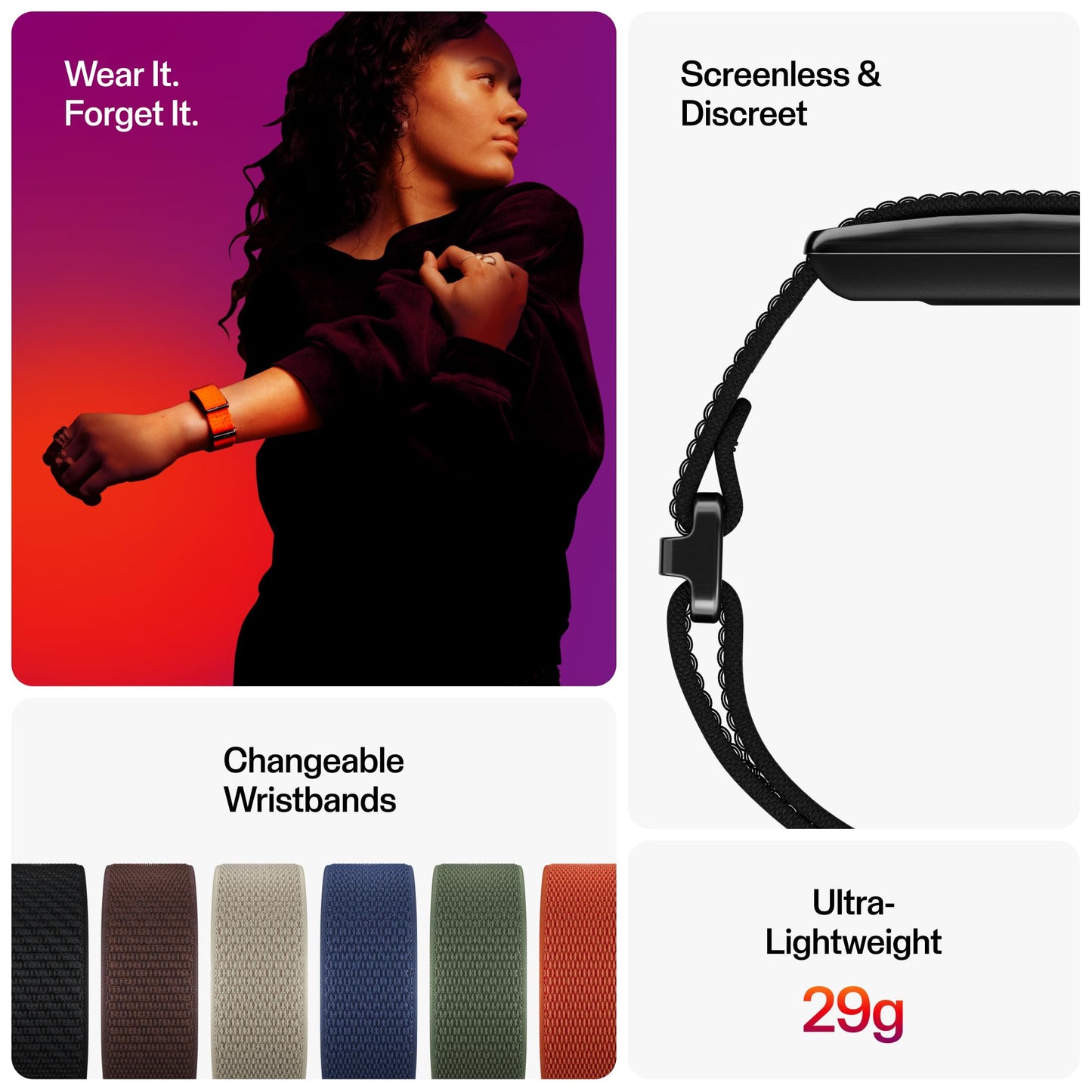 POLAR Loop – Smart Screen-Free Wearable Health Band with 24/7 Heart Rate, Sleep Tracking, Automatic Detection, No Subscription, 8-Day Battery.