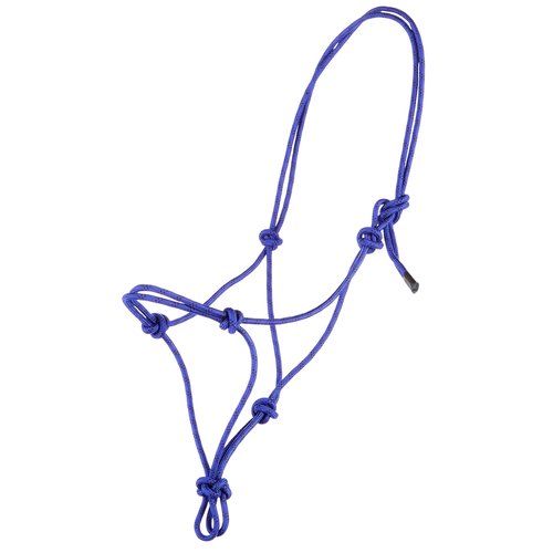 Tough 1 Poly Rope Tied Halter, Royal Blue, Horse