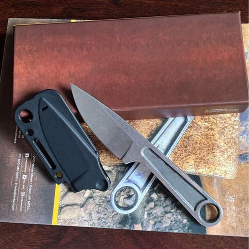 knidist 1119 Small Fixed Blade Knife, Wrench Fixed 3 in Blade, Fixeds Blades Knifes with Sheath, Small Pocket Tactical Fixeds Blades Knife, Full Tang Knifes with Sheath