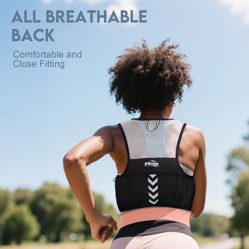 Running Hydration Vest, Lightweight Water Backpack for Running, Water Pack Backpack with 500ML TPU Hydro Water Flask, Water Vest for Running Women, Men