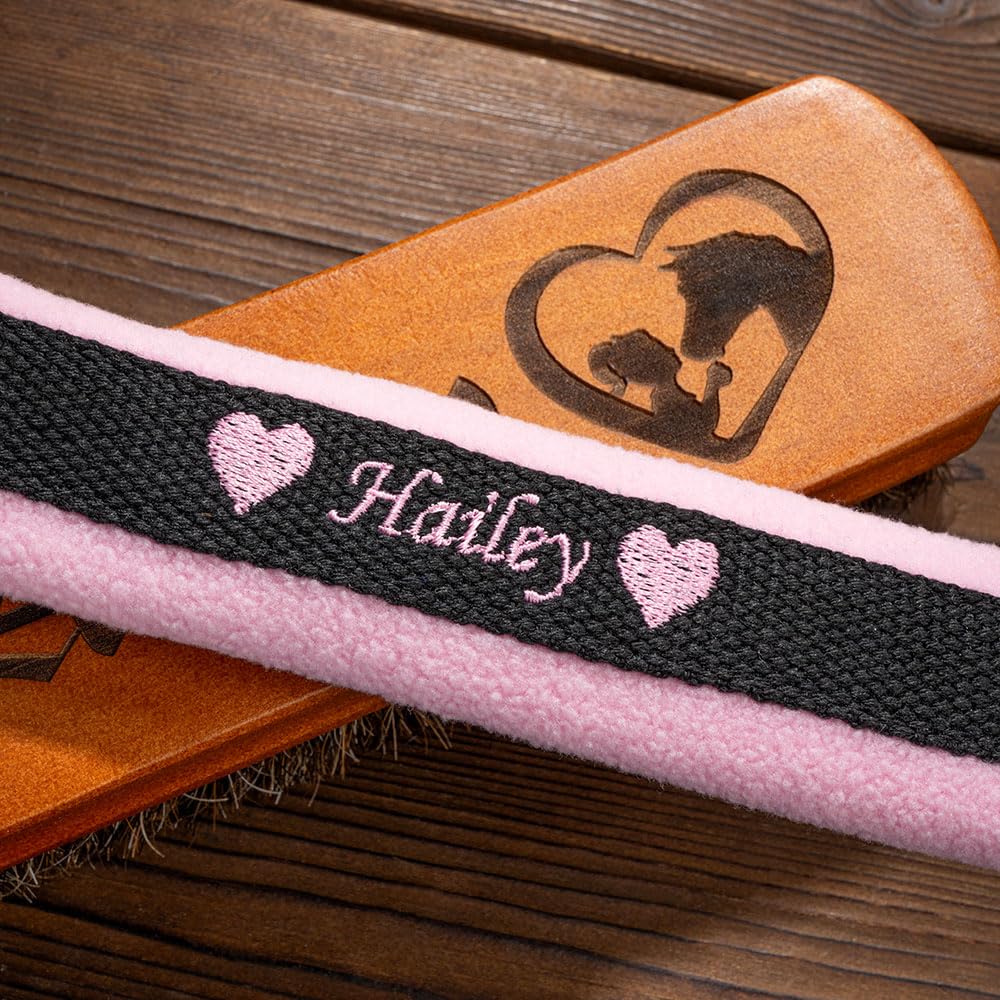 idooodle Personalized Horse Halter Noseband Protector Cover, Custom Name Soft Halters Protector Gift for Horse Lover