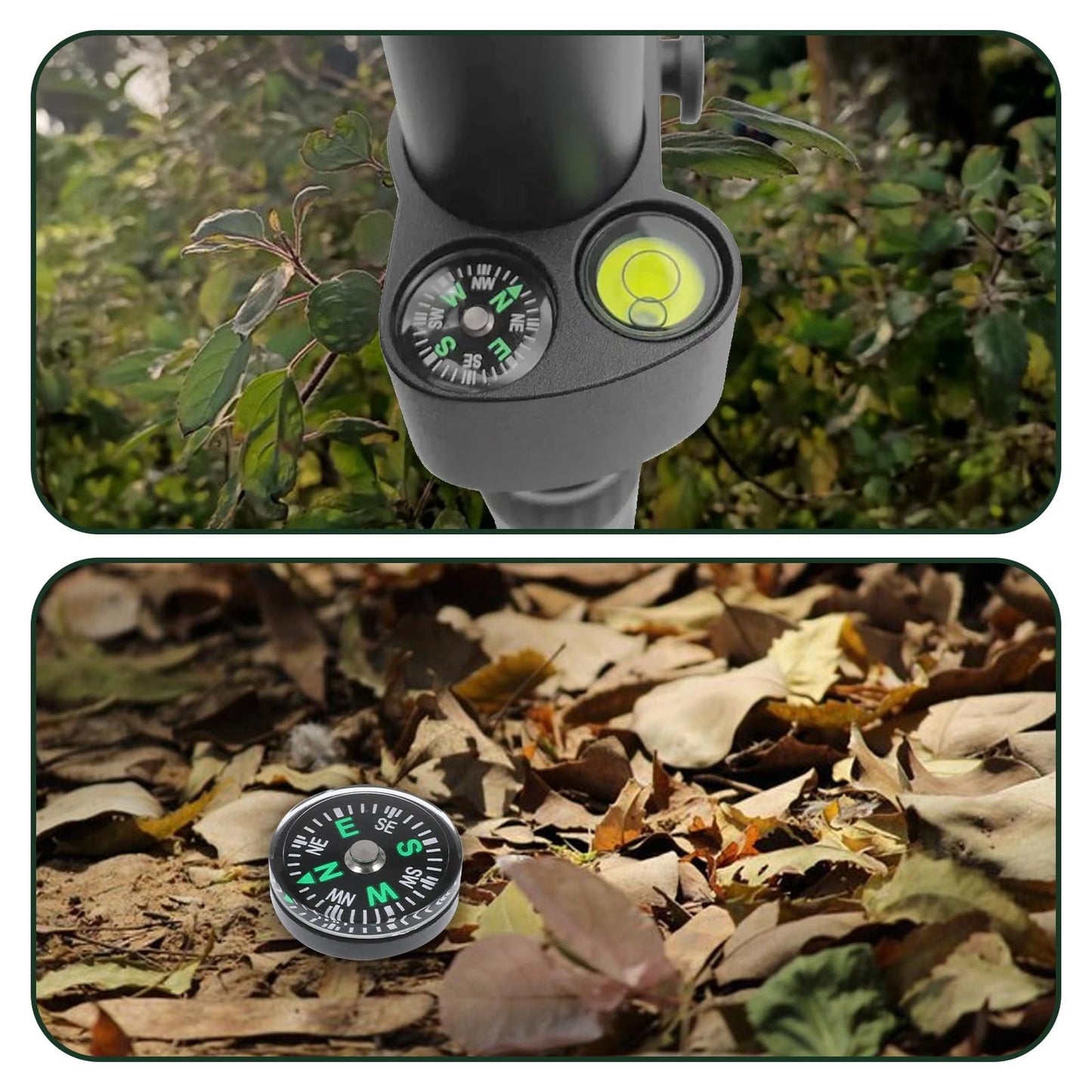 20PCS Compass Button Mini Pocket Hard Shell Liquid Filled Mini Small Button Compass for Kids Hiking Survival Watch Band Paracord Camping Outdoor Activities Accessory Size Dia. 20mm
