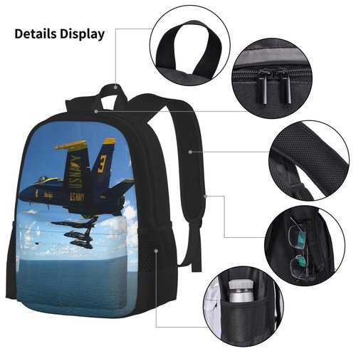 Airplane Aircraft 3pcs Backpack 16 Inch Backpack Outdoor Sports Travel Backpack