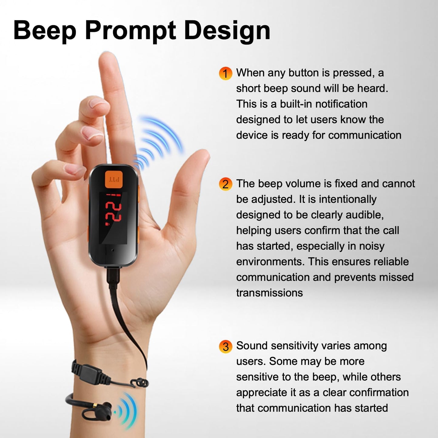 2 Pack Mini Walkie Talkies, Waterproof Small Walkie Talkies, Portable Two Way Radio with Earpieces for Outdoor Sports, Restaurants, Retail Stores, Baseball, Hospital, Biking, Adults Use