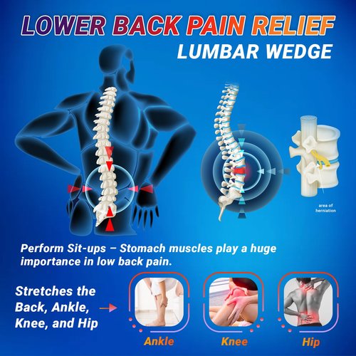 Lumbar Decompression Table By Lumbar Bench - Horizontal Inversion Table for Lower Back Pain Relief, Back Stretcher Machine, Stretches the back, Ankle, Knee, and Hip. 300/330 lbs. Capacity