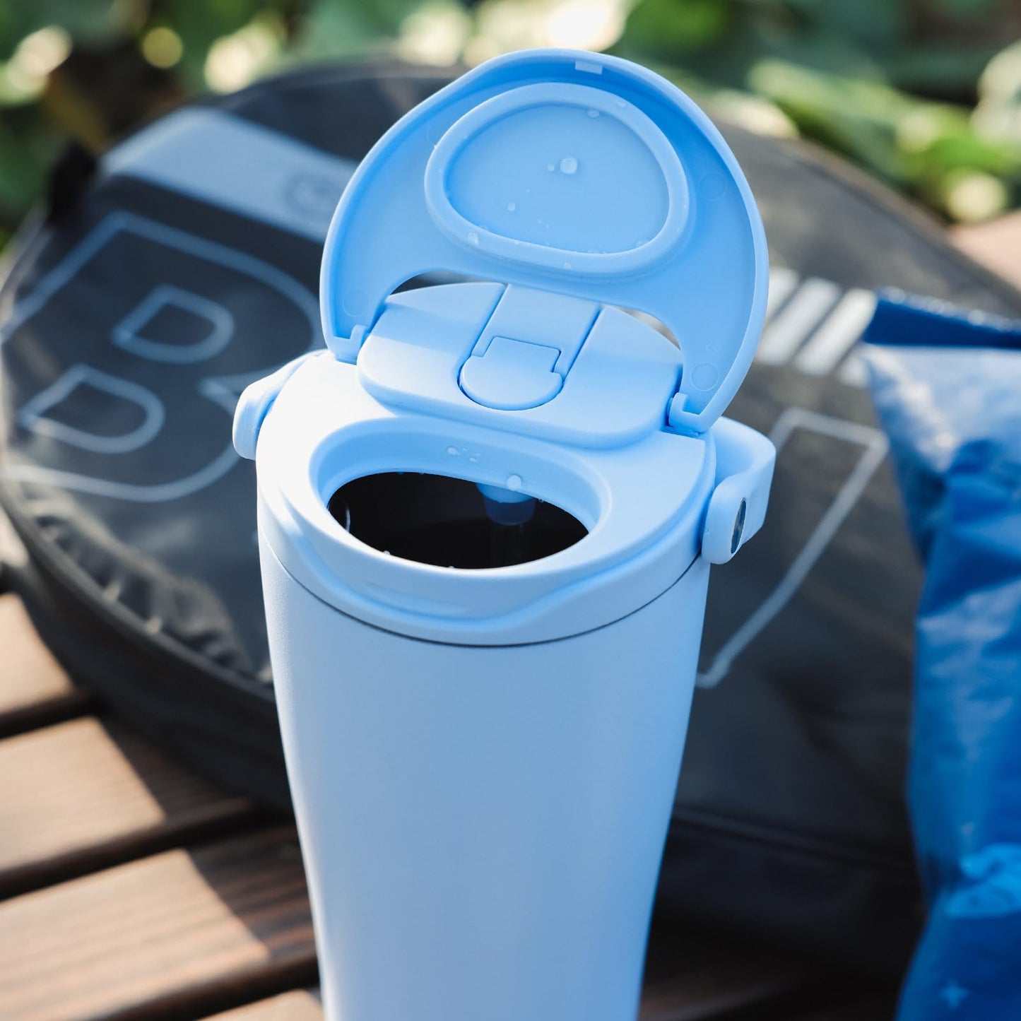 BOTTLE BOTTLE Insulated Tumbler with Handle & Straw Lid, 30oz Stainless Steel Leak-Proof Water Bottle for Hot & Cold Drinks, Add Ice Without Unscrewing, BPA-Free for Travel, Sports, Office(Blue)