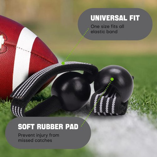 Nezylaf American Football Catching Trainer Band, Rugby Football Catching Receiver Trainers, Football Receiving Training, Volleyball Catching Training Hand Strap Beginner Practice Fingertip
