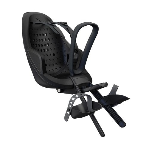 Thule Yepp 2 Mini - Front Mounted Child Bike seat - Shock-Absorbing Foam seat - Adjustable footrests & footstraps - Easy mounting System - Adjustable 5 Point Harness System