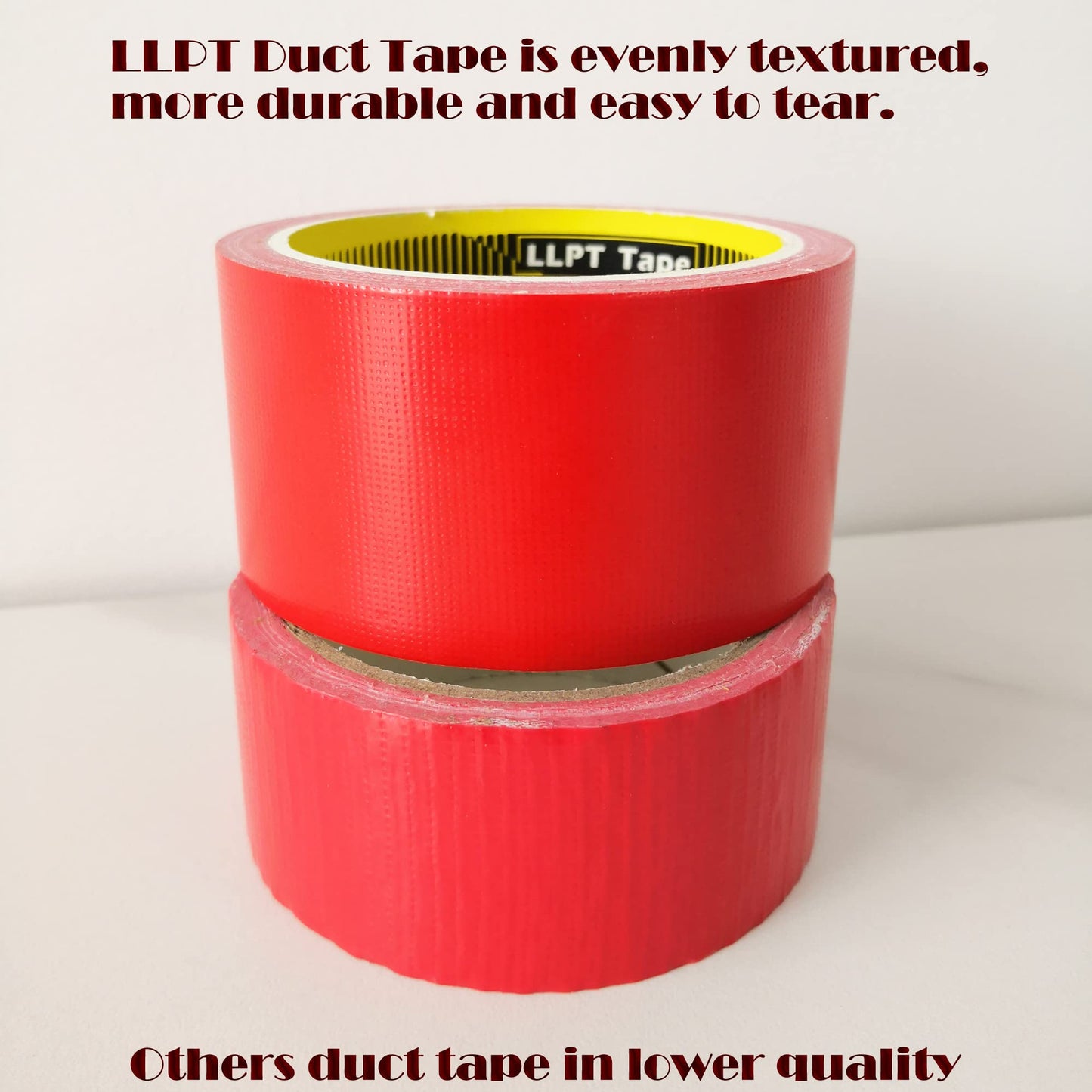 LLPT Duct Tape Industrial Grade 3 Pack 2” x 35 Yards Each Roll Easy to Tear Muti-Use Bulk Fabric Tape for School Home Office and Industrial Use Color Silver (DT350SG)