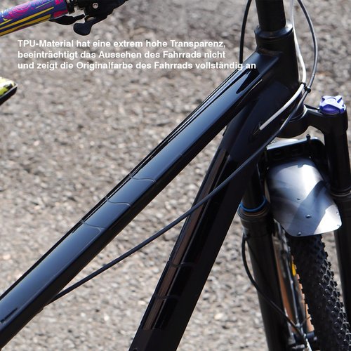 Chooee Mountain Bike Frame Protection Kit,33 Pieces MTB Bicycle Frame Protector Decals-Frame Protection Wrap Film for Upper/Lower Tubes, Chainstay,Cable Wear,Protect Bike from Scratches and Dings.
