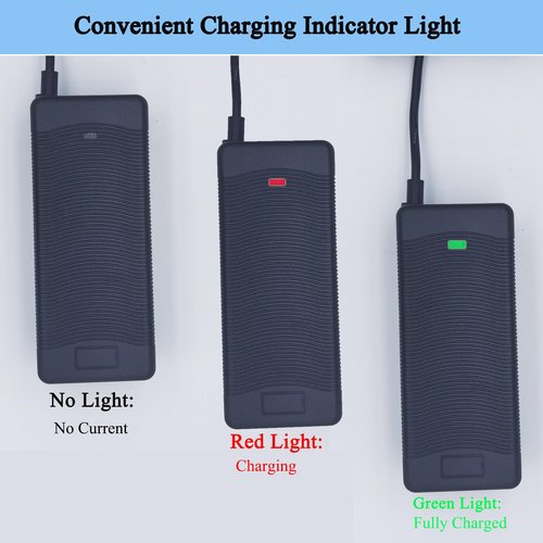 Electric Bike Charger 48V, 54.6V 2A Charger (5 Plugs) Fast Universal for 48V Lithium Battery, Compatible with Ebike, One Wheel, Electric Bicycle, Scooter, Rad Power Bike