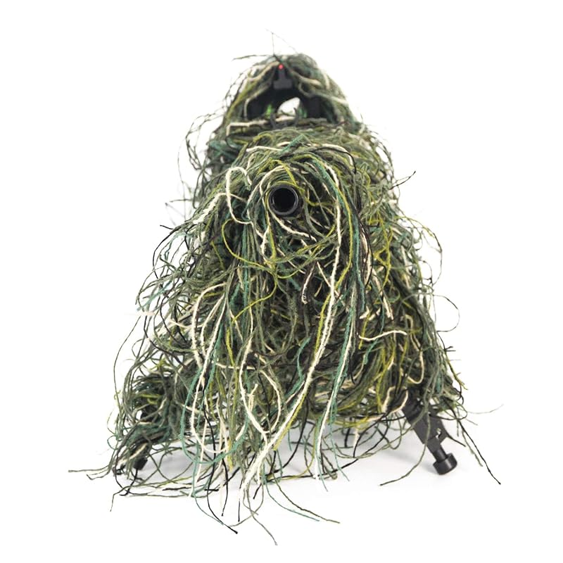 Woodland Ghillie Rifle Cover Wrap with Elastic Strap 4ft (120cm) - GUGULUZA