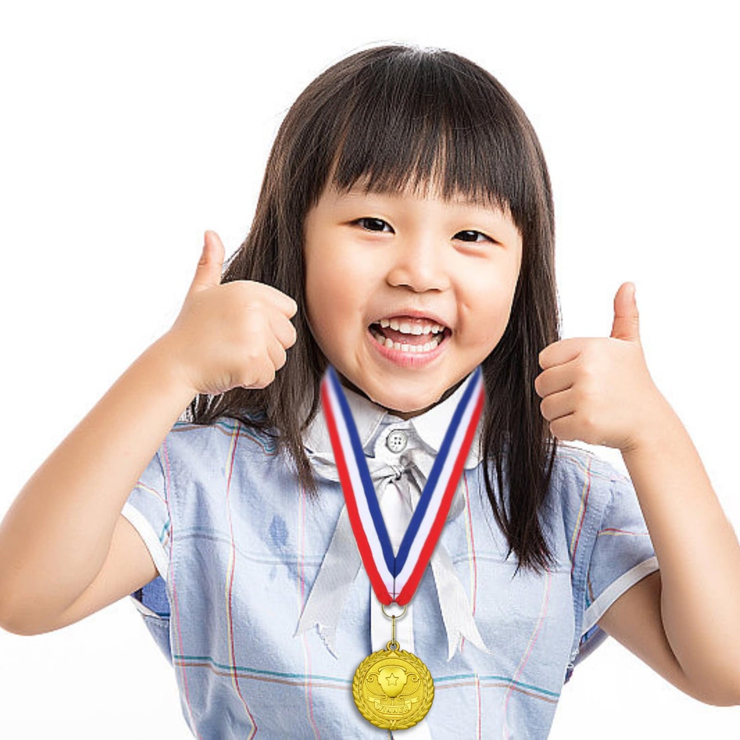 Donrime Gold Winner Medals 12-Pack, 1st Place Champion Medal with Ribbon for Kids and Adults, Sports Day Medals for Competitions, Soccer, Basketball, Gymnastics, Tournament Awards and Ceremony Prizes