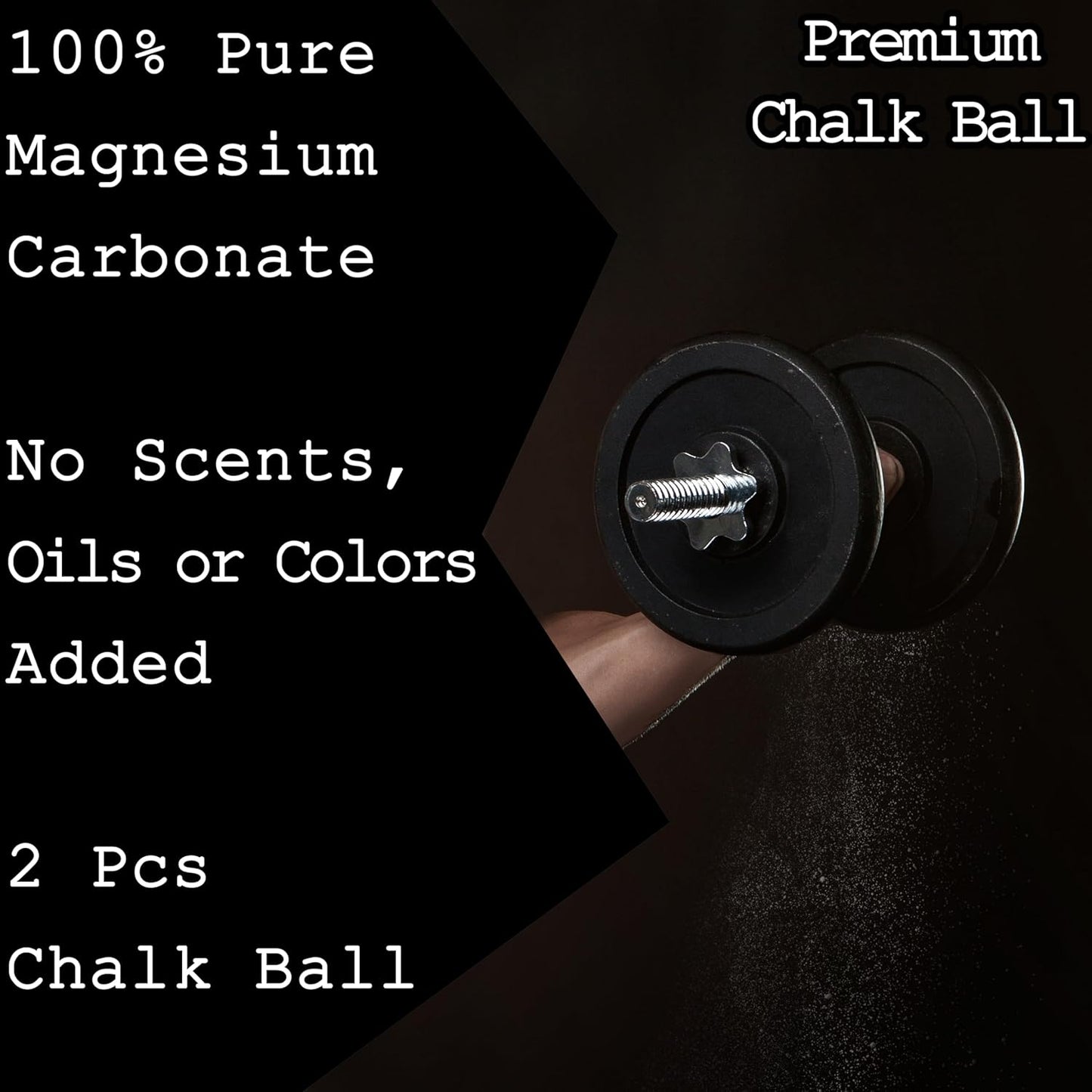 2 Bags Gymnastics Chalk Ball for Climbing - (6oz) Gym Chalk Used for Lifting Weightlifting Workout and Rock Climbing, Weight Powder Hands Chalk