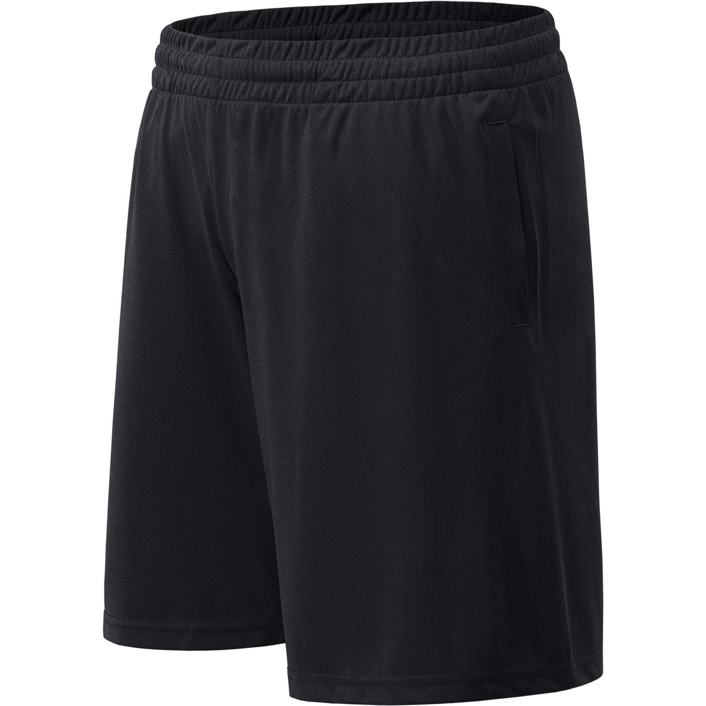 MCPORO Mens Athletic Shorts with Pockets Quick Drying Activewear for Gym Workout Black