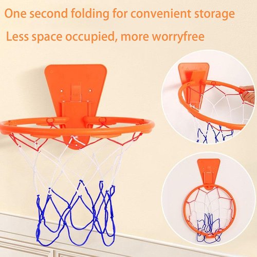 Silent Basketball and Hoop Set, Silent Basketball, 2025 Upgrade Quiet Foam Indoor Training Ball, No Noise with Wall Mount Hoop Silent Ball Professional Indoor Basketballs Frame(No.5-8.66")