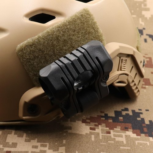 Jmtac Tactical Helmet Flashlight Mount Fast ARC Rail Adapter 20mm (Black)