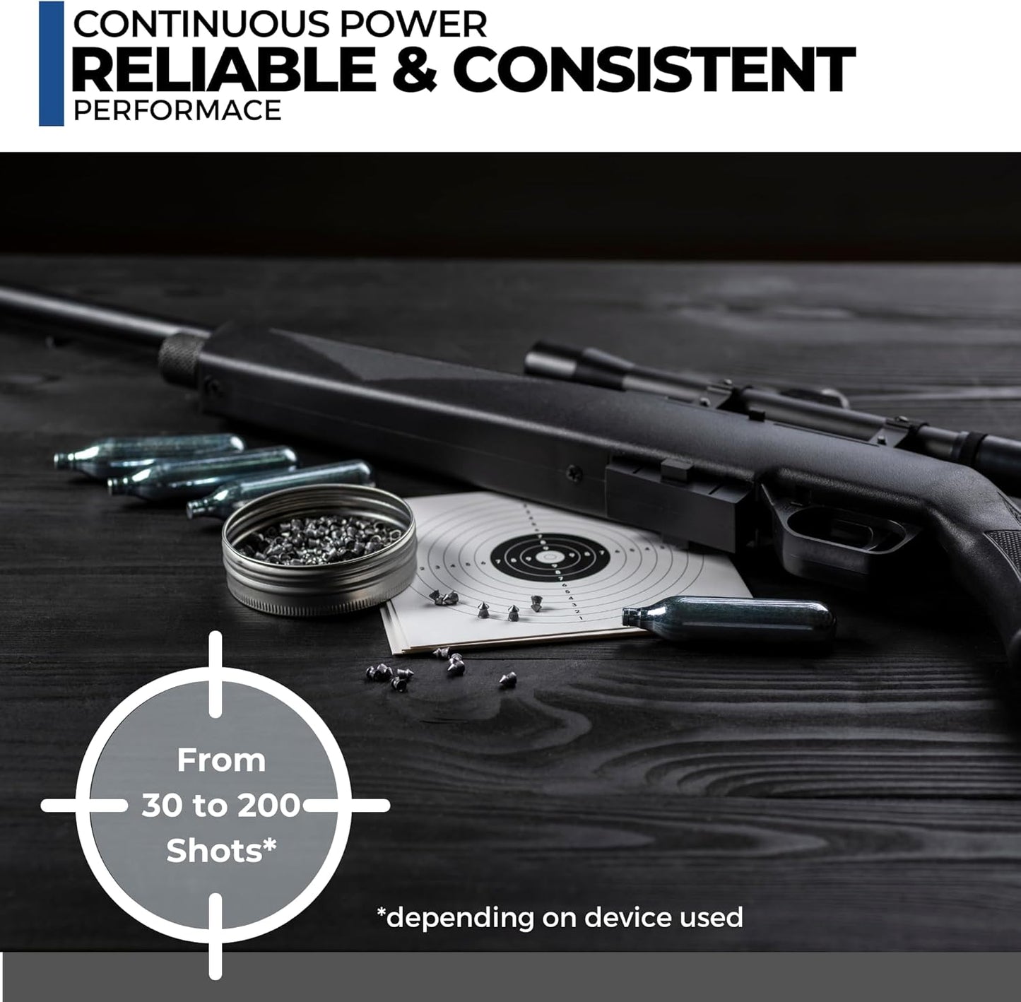 ICO 12 Gram Co2 Cartridges Non-Threaded, CO2 cartridges BB Gun, CO2 BB Pistol, CO2 Airsoft Pistol, and CO2 Paintball Markers (30/50/500 Count)