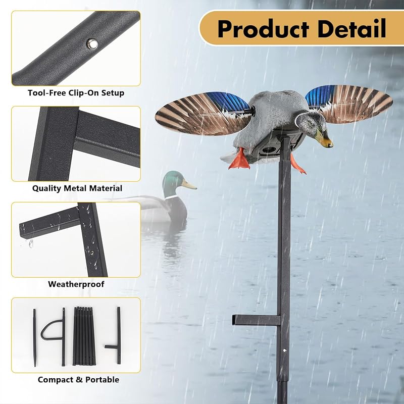 Variation of THIS listing Duck Decoys 11.3 Ft Outdoor Duck Decoy Stand Extension Pole