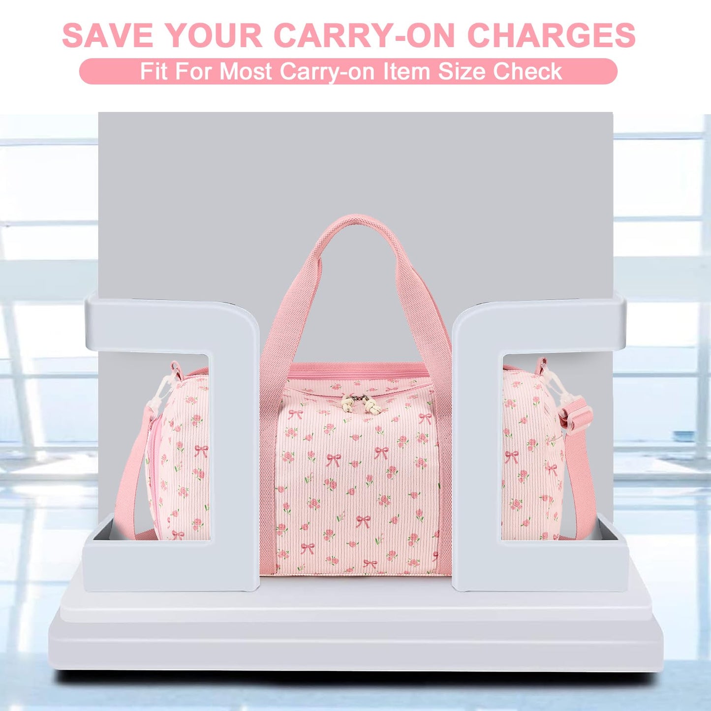BLUBOON Duffle Bag Girls Kids Cute Gym Bag with Shoes Compartment & Wet Separation Waterproof Sports Overnight Travel Bag