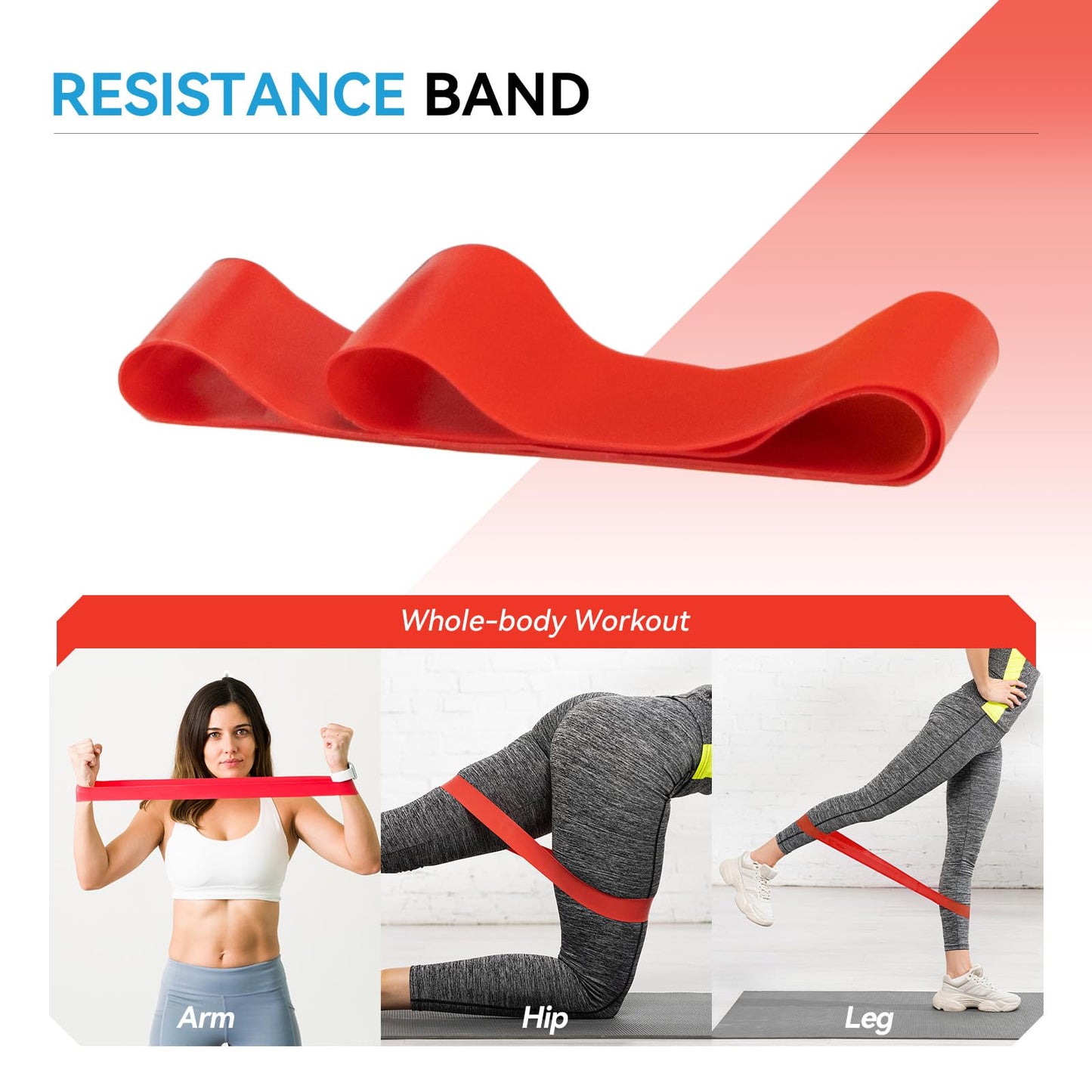 Zmarthumb 5 in 1 Foam Roller Set, High Density Fitness Exercise Foam Roller for Deep Tissue Muscle Massage, Massage Roller, Massage Ball, Resistance Band, for Whole Body(Orange)