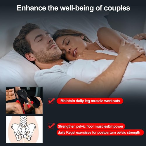 Thigh Master Thigh Trainer Hip Trainer Kegel Exerciser 77LB, Pelvic Floor Trainer with Leg Straps, Inner Thigh Exercise Workout Equipment for Home, Pelvic Floor Strengthening Device for Women Men