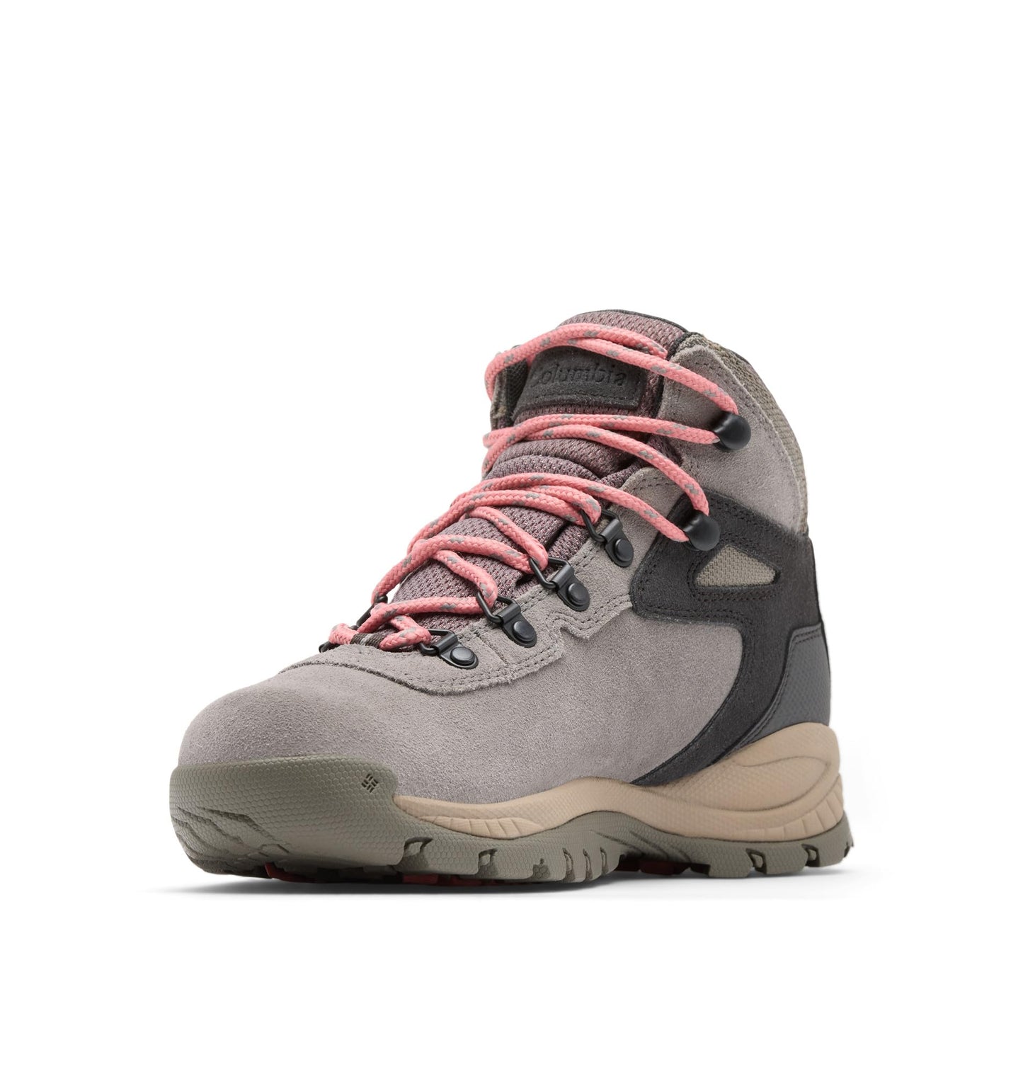 Columbia Womens Newton Ridge Plus Waterproof Amped, Stratus/Canyon Rose, 5 Wide