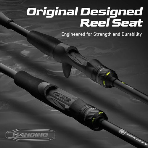 HANDING M1 Fishing Rod 2-Piece Freshwater Spinning Rod for Trout, Small Bass, Rock Bass