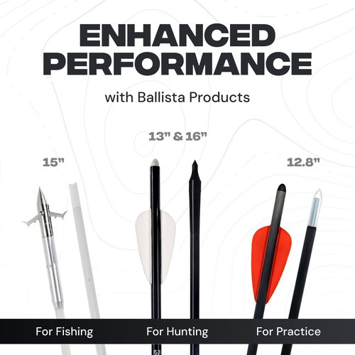 BALLISTA BAT Reverse Draw Compound Mini Crossbow - Crossbow for Hunting, Fishing and Target - Fast 340 fps, Powerful 150lbs, Lightweight 3lbs