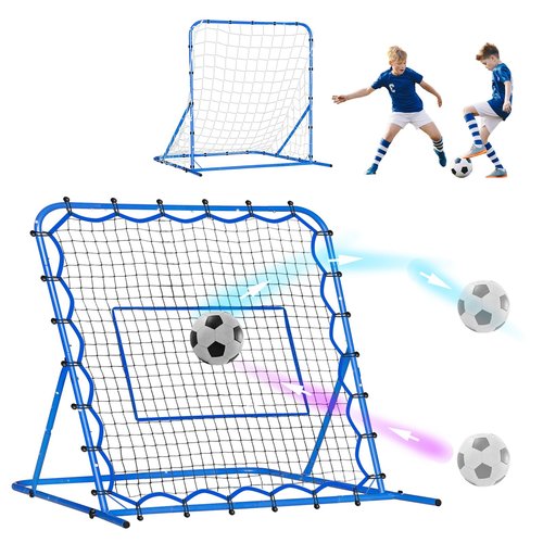 4x4FT Dual-mode Soccer Goal & Rebounder Net,Premium Durability for Intense Shooting Training,Quick-Switch Angle Soccer Training for Control,Passing Practice,Easy Setup Soccer Gifts for Kids Teen Adult