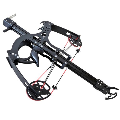 Joojeers 50 Burst Rapid Fire Ball Bearing Compound Bow Kit, 40 LBS Draw Weight 330+FPS Hunting Slingshot Compound Bow Shoots Steel Balls, Heavy Sling Shot Bow for Adults.