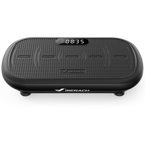 MERACH Vibration Plate Exercise Machine, Vibration Plate 440 Lbs Capacity, Bluetooth and Silicone Pedal, Stimulate Deep Fat, Vibration Plate for Lymphatic Drainage, Vibrating for Weight Loss(Black)